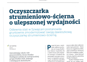 Oczyszczarka strumieniowo-scierna o ulepszonej wydajnosci